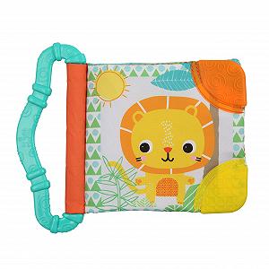 Тканежная книжка Bright Starts с шуршащим эффектом и прорезывателями для успокоения десен, 3 месяца + - Фото 1