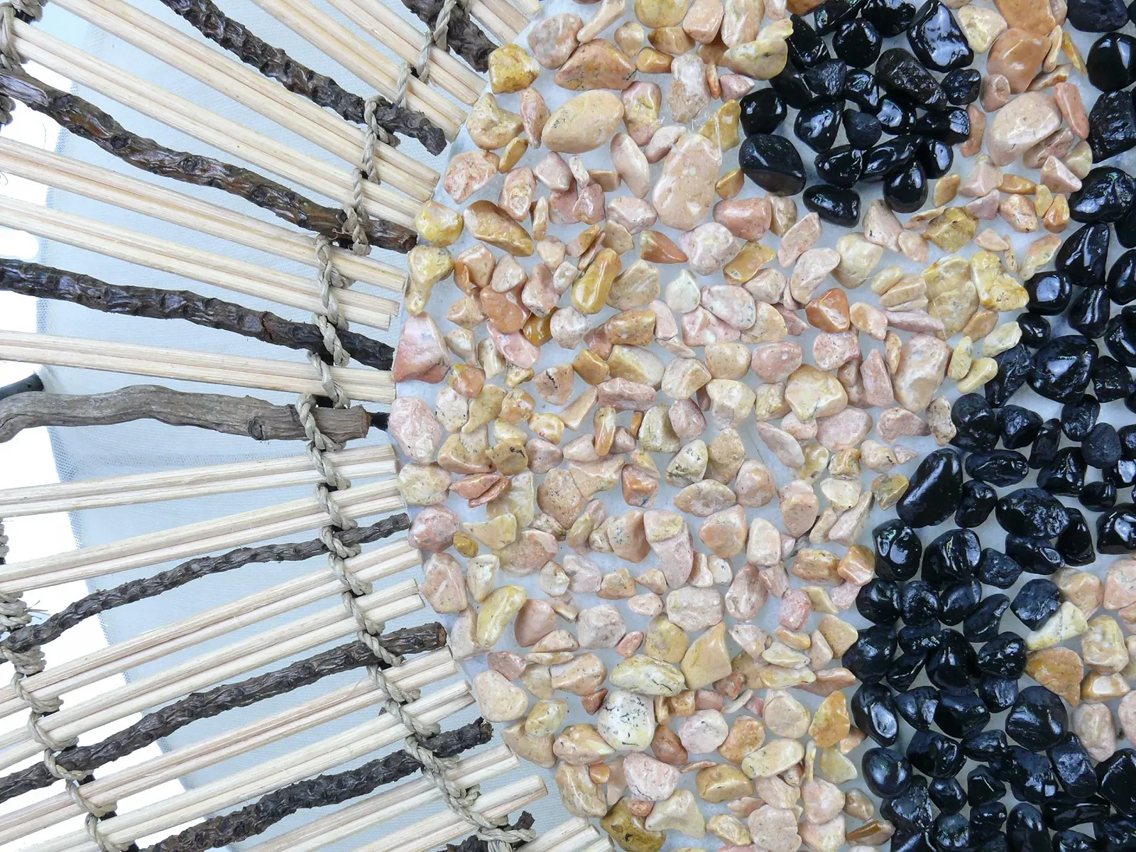 Декоративна лампа настрою Yin Yang Batur з натурального матеріалу, круглої форми, фото №4