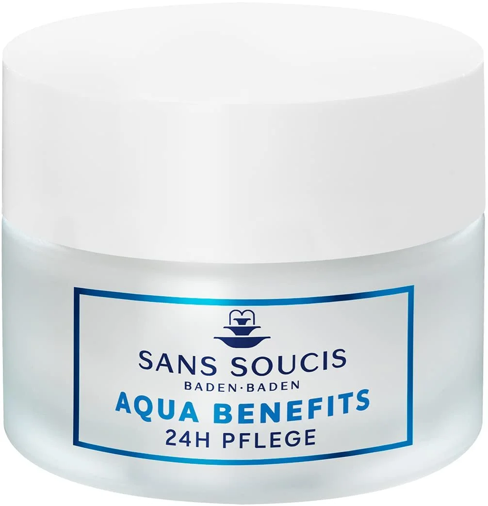 Крем для обличчя Sans Soucis Aqua Benefits 24h Care з гіалуроновою кислотою та термальною водою 50 мл, фото №1