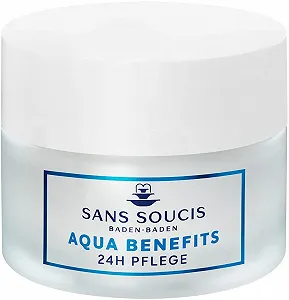Крем для обличчя Sans Soucis Aqua Benefits 24h Care з гіалуроновою кислотою та термальною водою 50 мл - Фото 1