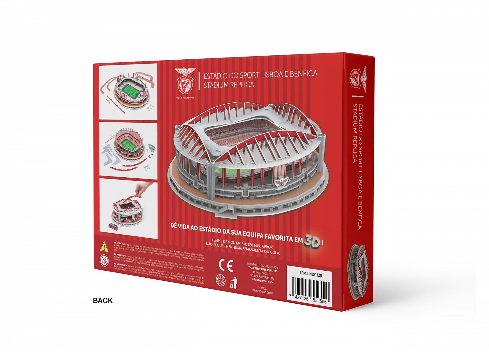 3D Пазл Pro-Lion Стадіон Бенфіка 179 деталей 7+, фото №2