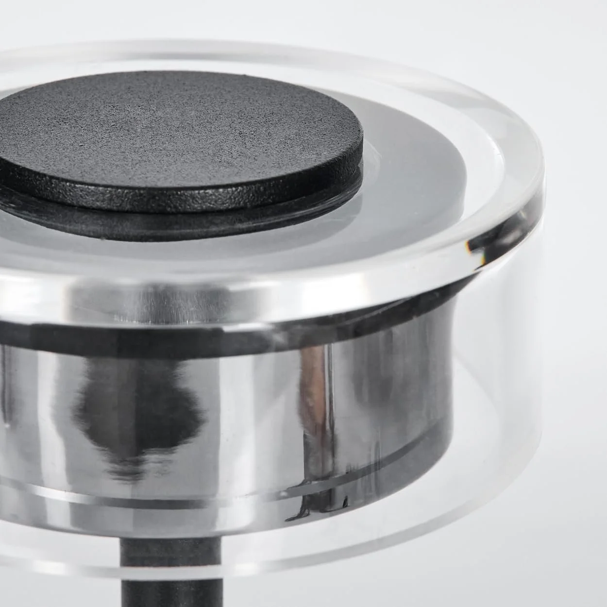 Настільна лампа HOFSTEIN Viada LED Modern Touch Dimmer CCT 2.5 Вт Black/Clear, фото №4