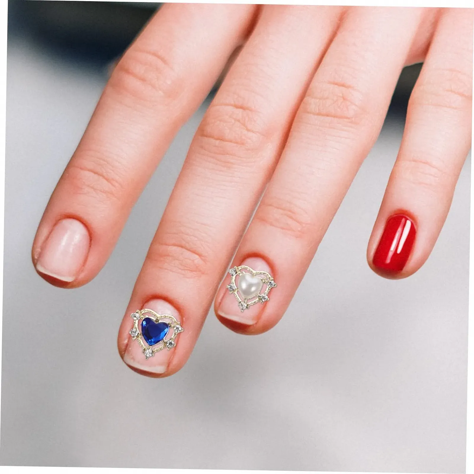 Украшения для ногтей Формы Сердце 20 шт., фото №5