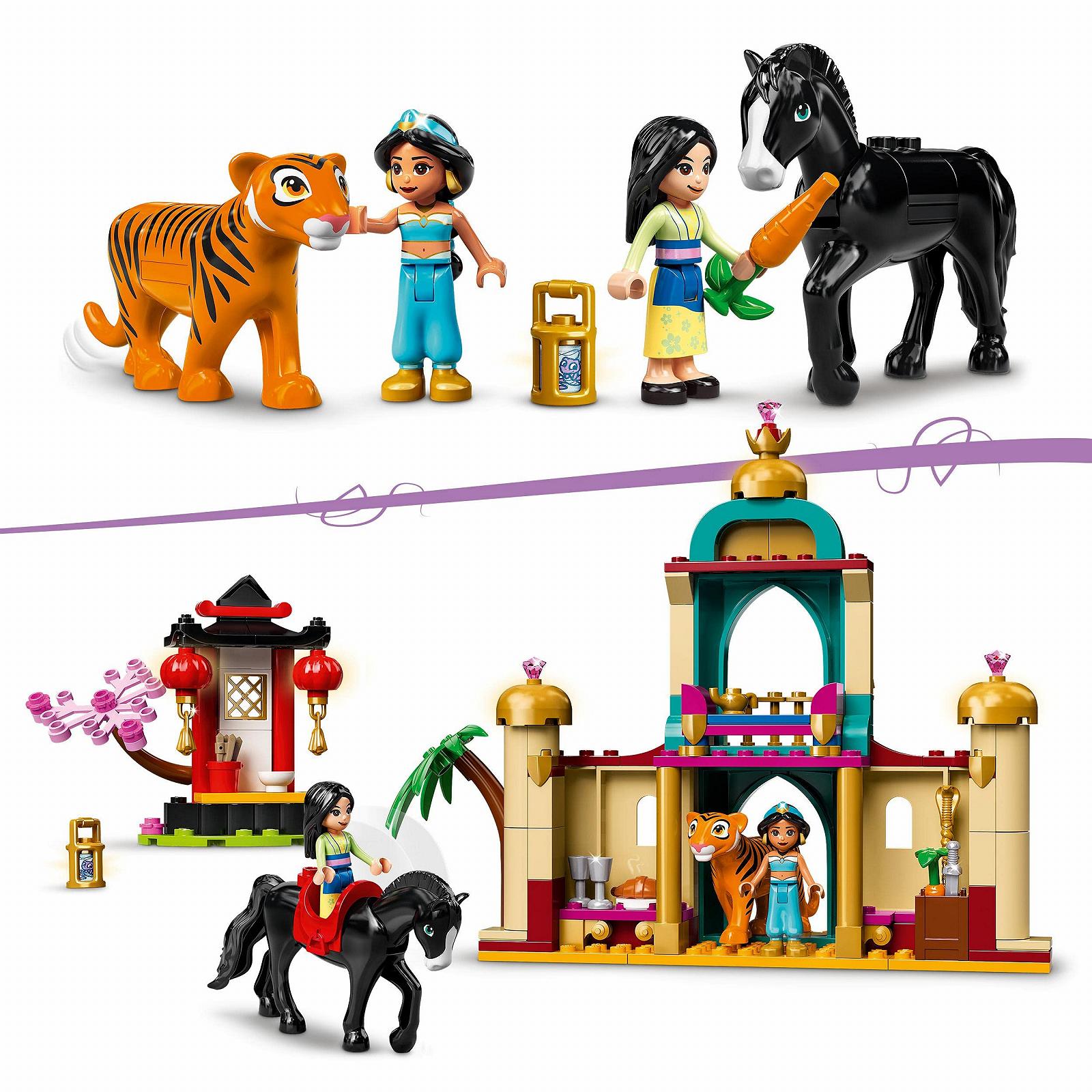 Конструктор LEGO Disney 43208 Пригоди Жасмін і Мулан, фото №3