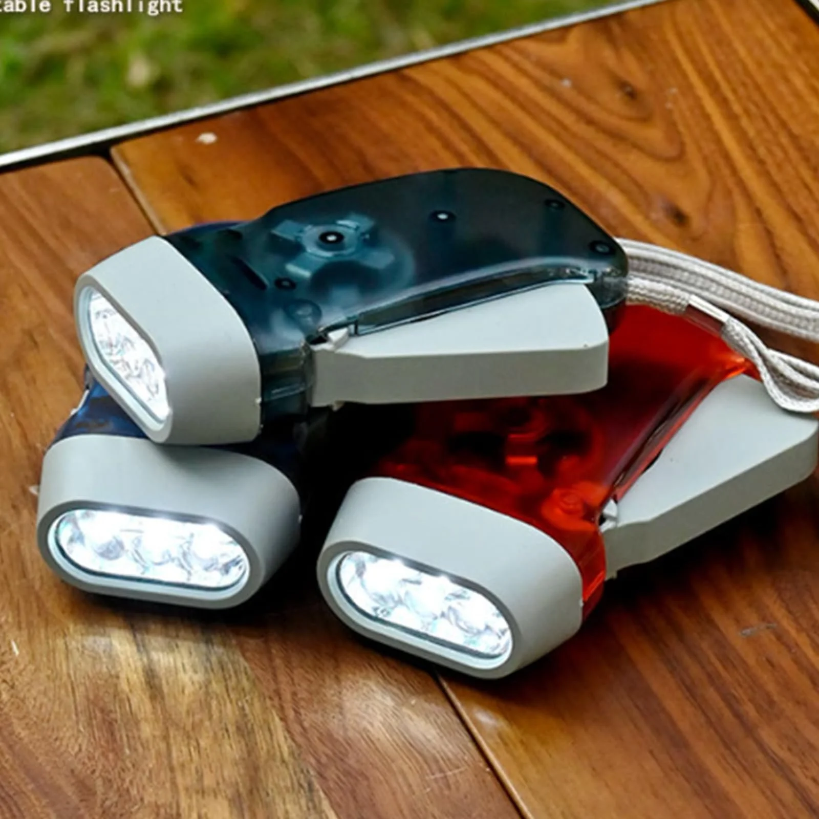 Ліхтар ручний з кривошипом для кемпінгу, ручне виробництво енергії, фото №6