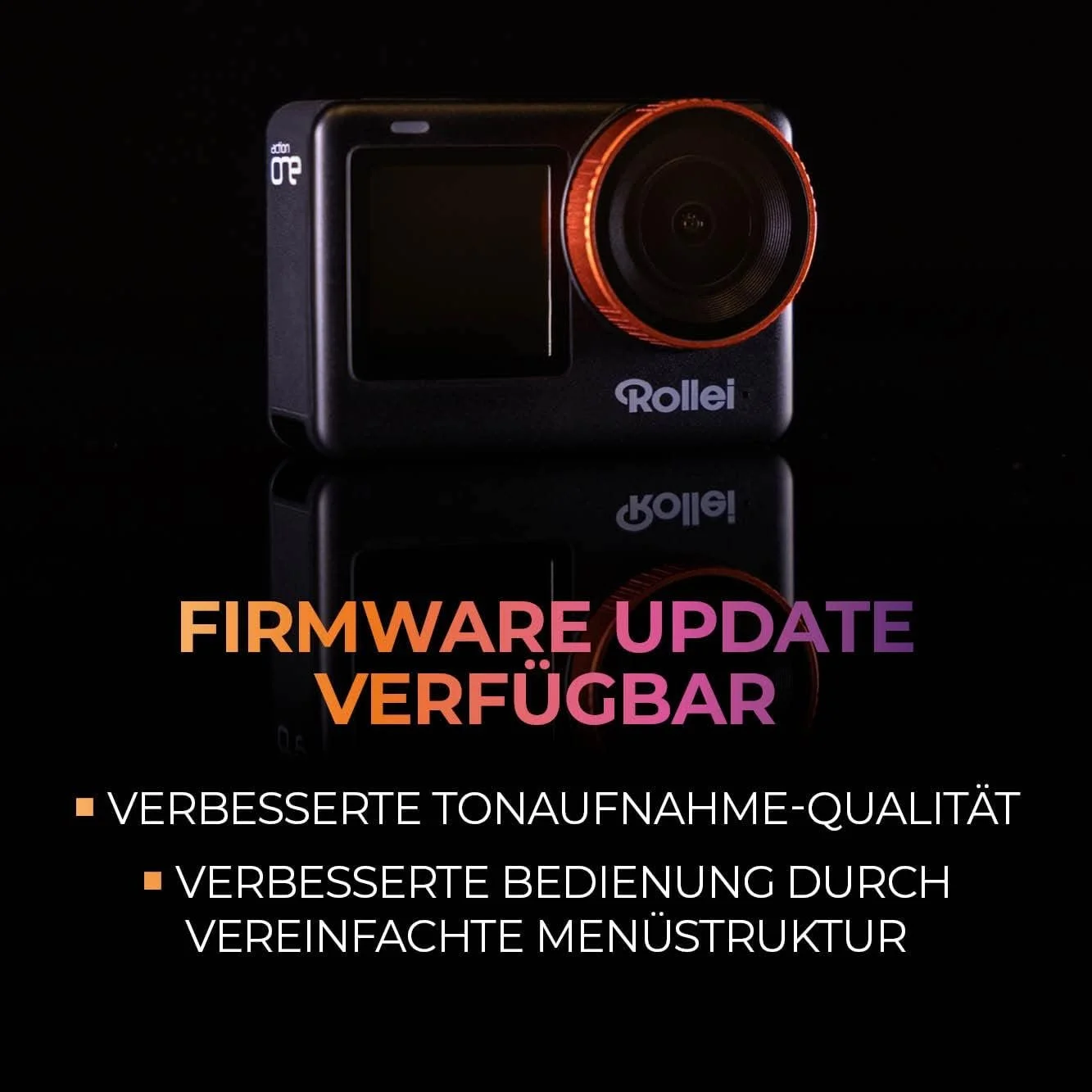 Екшн-камера Rollei Action One / 170° / 12Мп / 4К  / 240fps / Wi-Fi / Вологозахищена / Чорна, фото №6 Екшн-камера Rollei Action One / 170° / 12Мп / 4К  / 240fps / Wi-Fi / Вологозахищена / Чорна, фото №6