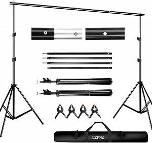 Регульована підставка для фону BDDFOTO 2 x 3 м Чорний - Фото 1