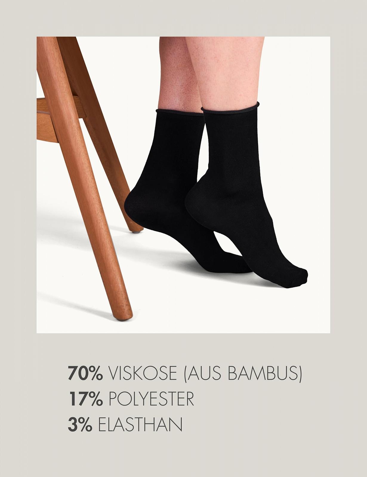 Носки Basic Treasure 5 пар Бамбуковые Женские, Черные носки, Черные носки без резинки, фото №7