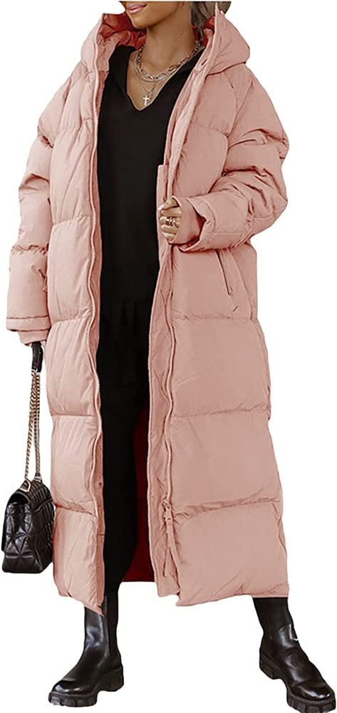 Пуховик Denxahao Довгий з капюшоном, фото №1