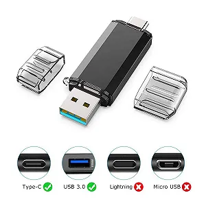 USB-флеш-накопичувач KEXIN 64 ГБ USB 3.0 Type-C/USB-A 110 МБ/с ціна на synthetic.ua - Фото 1 USB-флеш-накопичувач KEXIN 64 ГБ USB 3.0 Type-C/USB-A 110 МБ/с synthetic.ua - Фото 1
