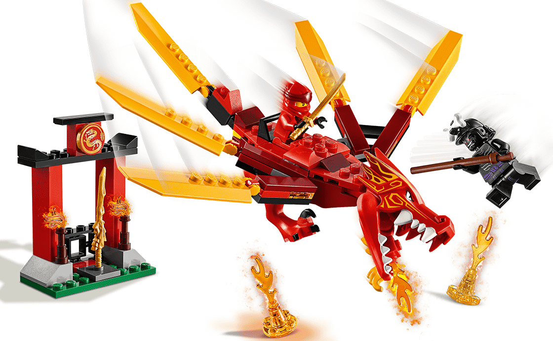 Детский конструктор LEGO NINJAGO Огненный дракон Кая (71701), фото №2