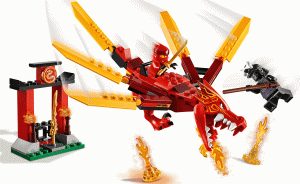 Детский конструктор LEGO NINJAGO Огненный дракон Кая (71701) synthetic.ua - Фото 1