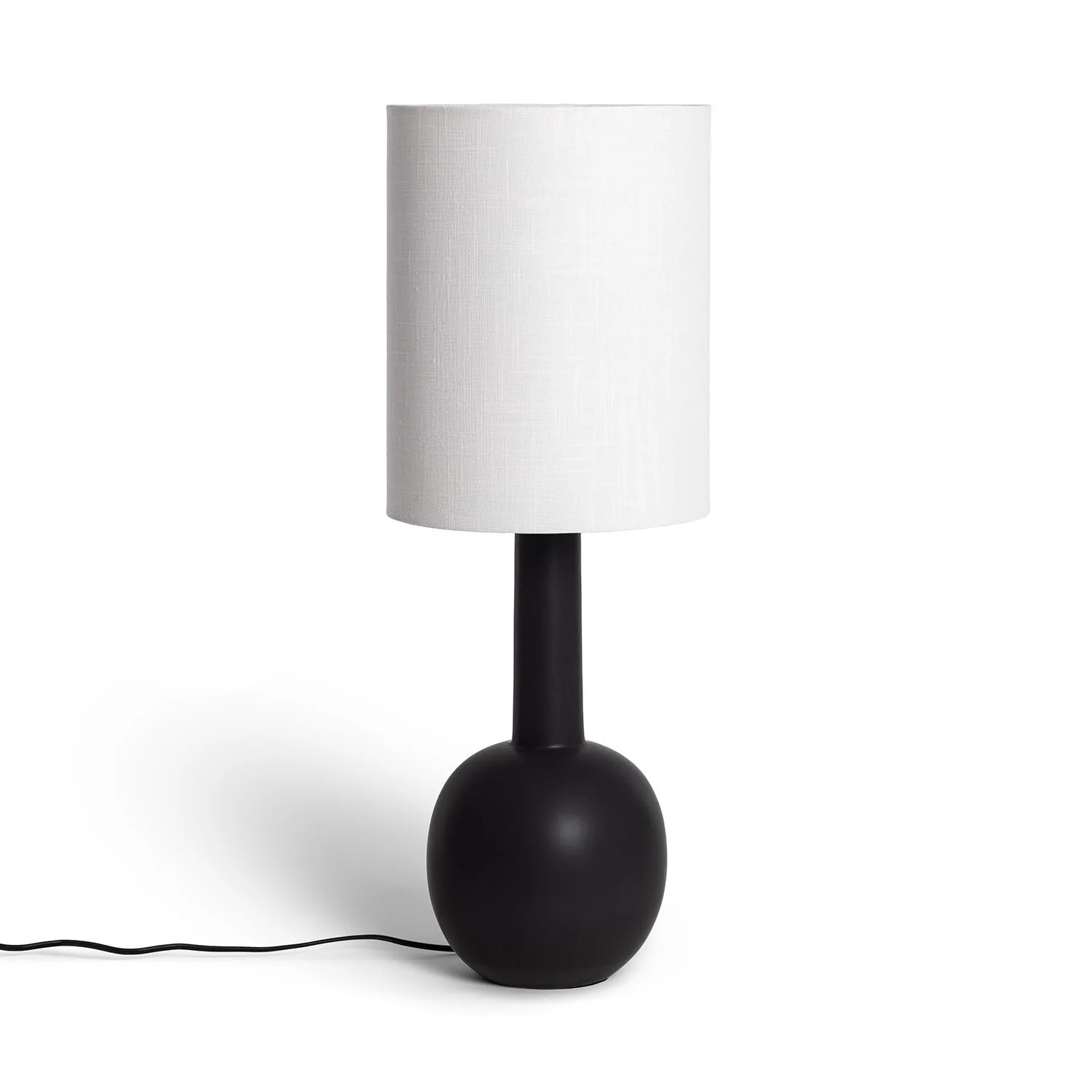 Настільна лампа LEDKIA LIGHTING Guldan E27 760 мм x Ø280 мм Чорна Порцеляна Тканина, фото №1