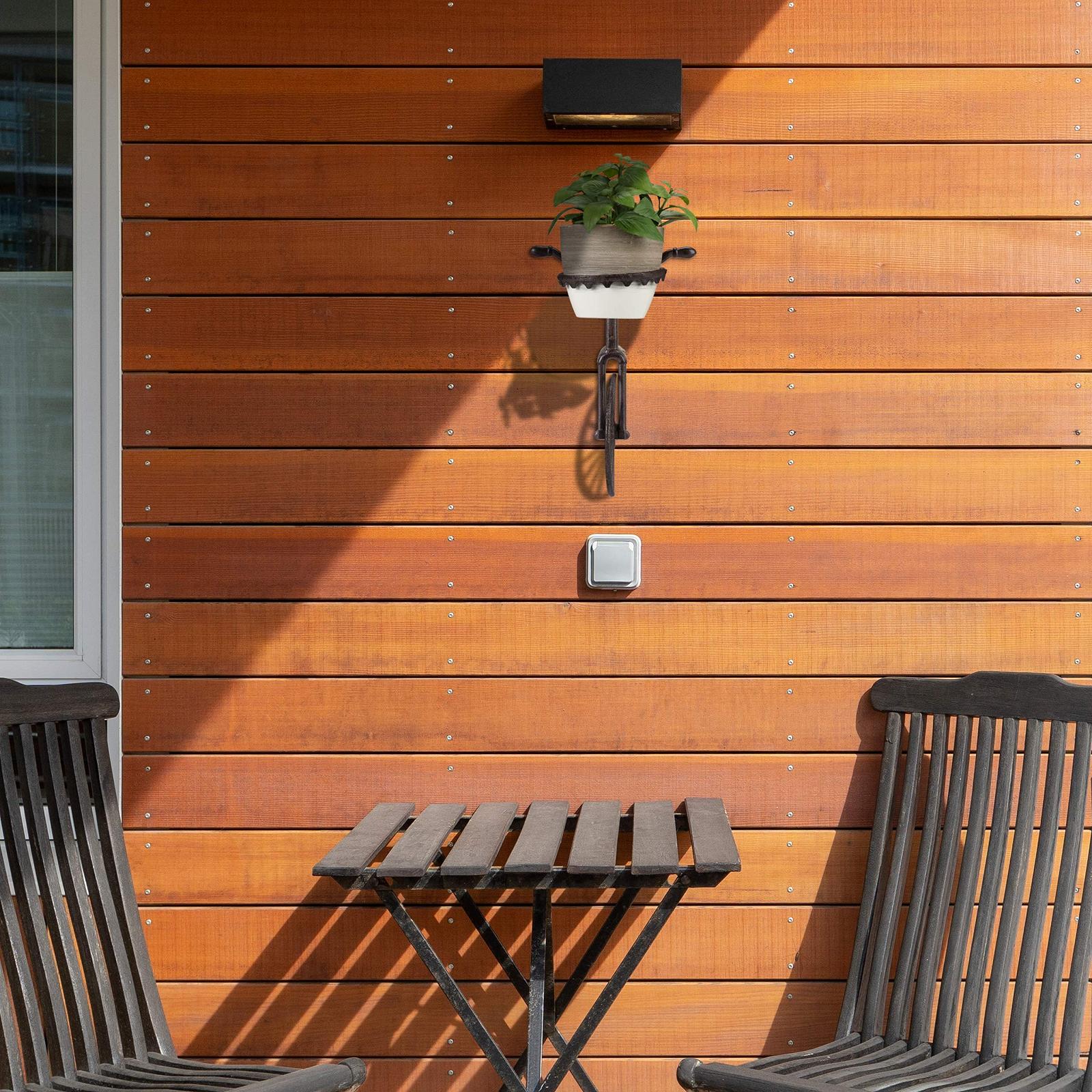 Настінний тримач для квітів Relaxdays Unicycle Чавунний Декоративний Темно-коричневий 13 см, фото №5