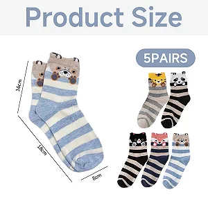 Шкарпетки з тваринами 5 пар synthetic.ua - Фото 1