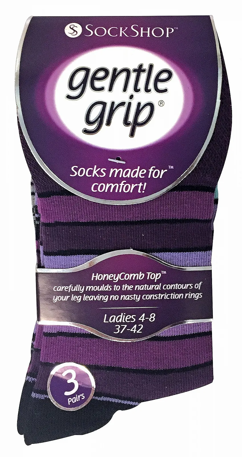 Шкарпетки Gentle Grip S 6 пар Жіночі еластичні шкарпетки, 37-42 EU GG10, фото №2