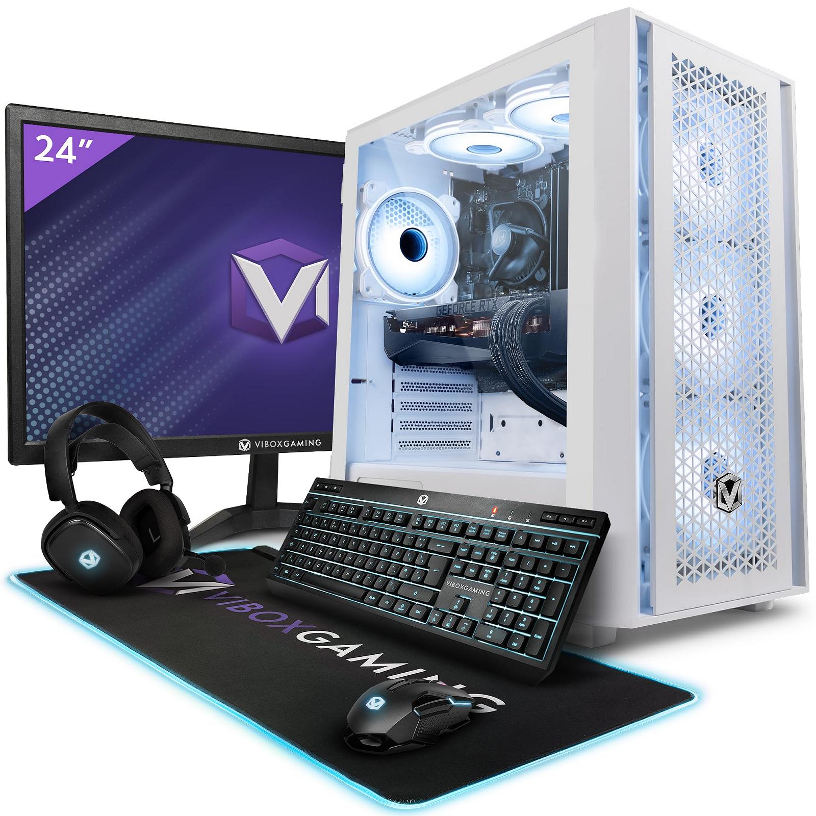 Геймінг ПК Vibox IV-142 Набір Повний 24 Дюйми 8 Ядер Intel i9 11900 Nvidia RTX 4070 Super OC 12GB 16GB RAM 1TB NVMe SSD 850W PSU Windows 11 WiFi, фото №1