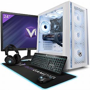 Геймінг ПК Vibox IV-142 Набір Повний 24 Дюйми 8 Ядер Intel i9 11900 Nvidia RTX 4070 Super OC 12GB 16GB RAM 1TB NVMe SSD 850W PSU Windows 11 WiFi - Фото 1