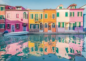 Пазл Ravensburger Colourful Houses 2 x 1000 деталей synthetic.ua - Фото 1