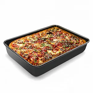 Форма для выпечки 35 x 25 x 6 см прямоугольная эмалированная антипригарная - Фото 1