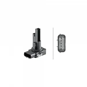 Датчик массового расхода воздуха HELLA 8ET 358 095-601 для HONDA - Фото 1