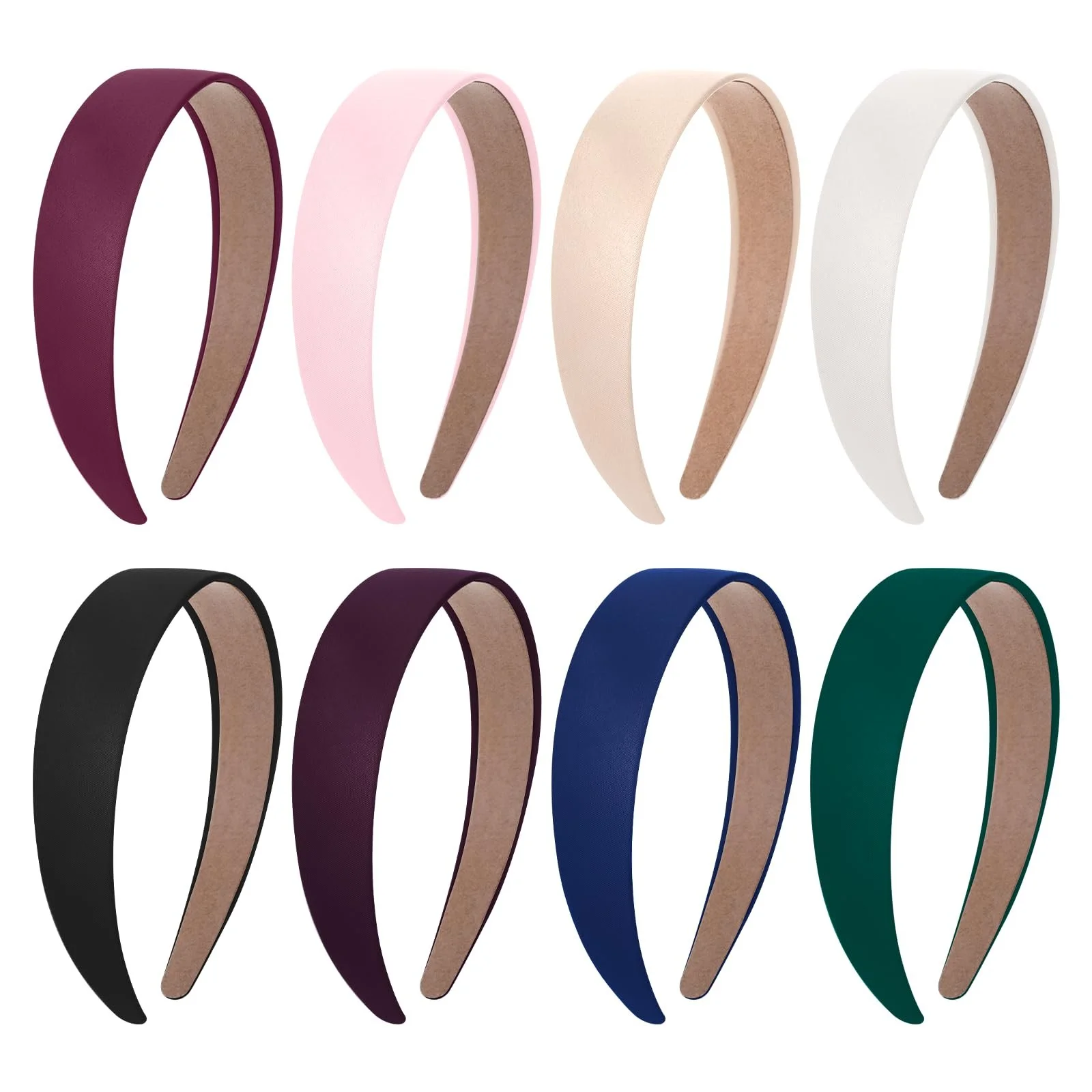 Обруч для волосся Жіночий Широкий з сатиновим покриттям, фото №1