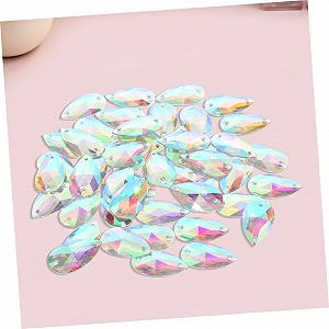 Краплі POPETPOP Стрази 100шт Кристал synthetic.ua - Фото 1