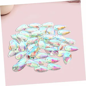 Краплі POPETPOP Стрази 100шт Кристал synthetic.ua - Фото 1