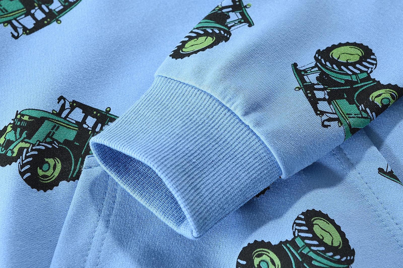 Худі CM-Kid для хлопчиків, з довгими рукавами, кольорові дитячі світшоти з трактором, фото №3