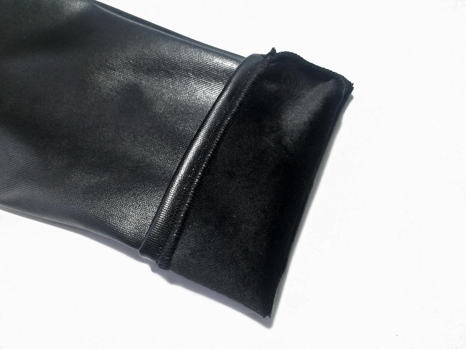 Лосины из эко-кожи утепленные велюром высокая посадка цвет Черный размер L 2701224203, фото №8 Лосины из эко-кожи утепленные велюром высокая посадка цвет Черный размер L 2701224203, фото №8