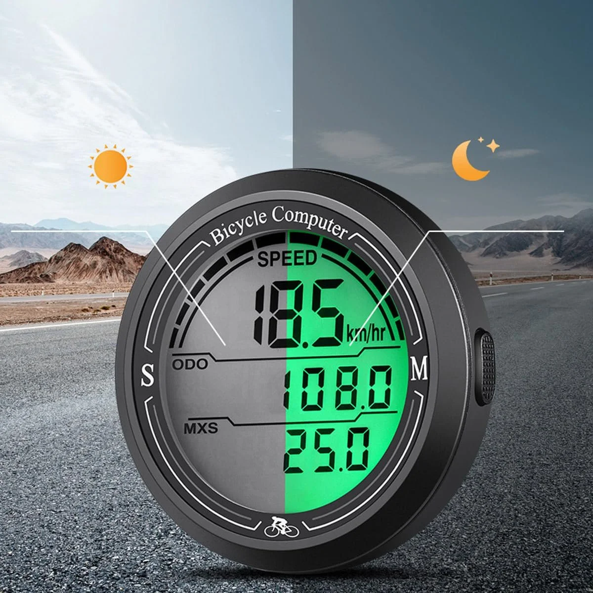 Велокомп'ютер Ausi IP67 Waterproof Wireless GPS Speedometer Odometer з автовідключенням, фото №5