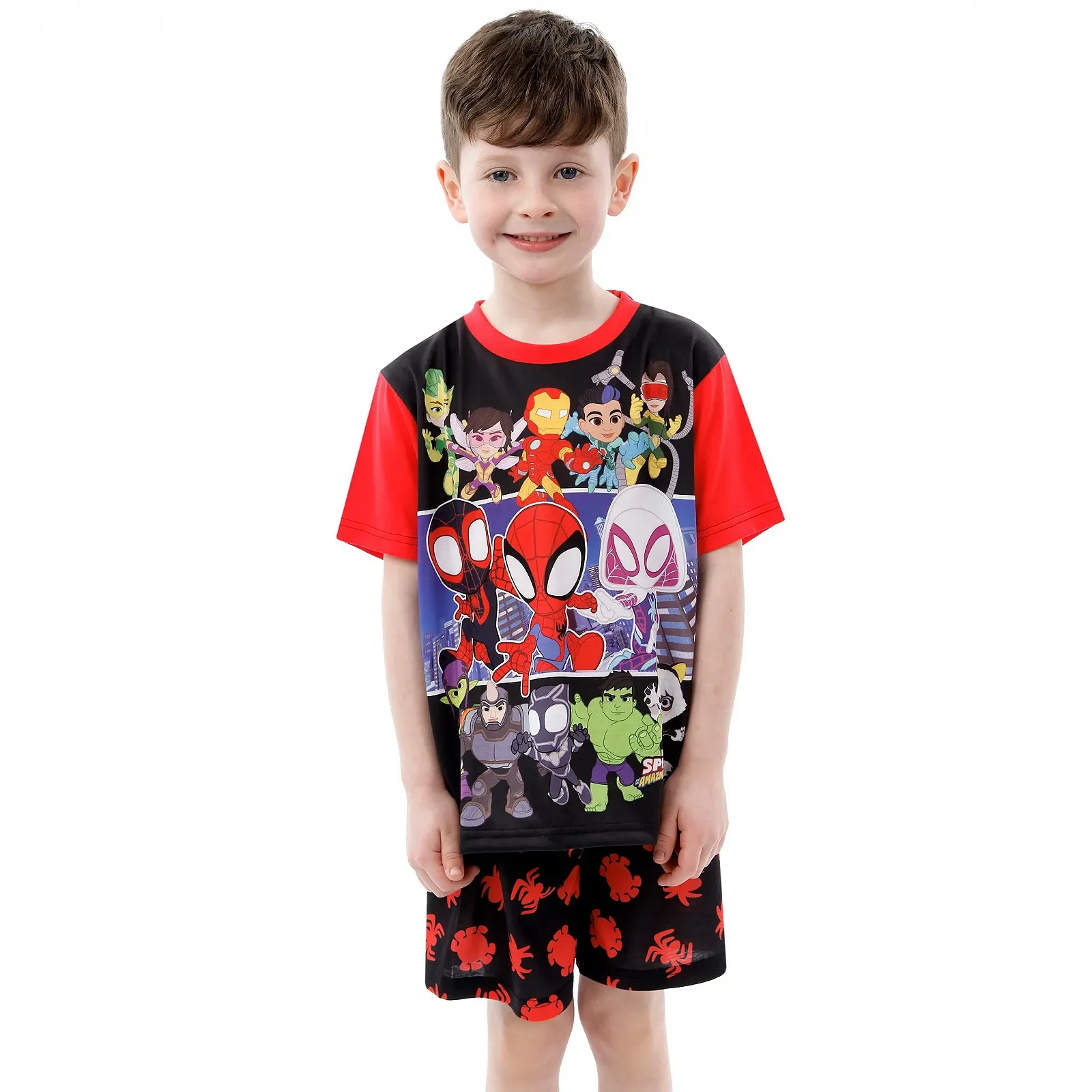 Піжама Marvel Spidey and His Super Friends Spiderman для хлопчиків, фото №2 Піжама Marvel Spidey and His Super Friends Spiderman для хлопчиків, фото №2