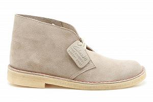 Ботинки Clarks Originals Desert серый (Wolf Suede) synthetic.ua - Фото 1