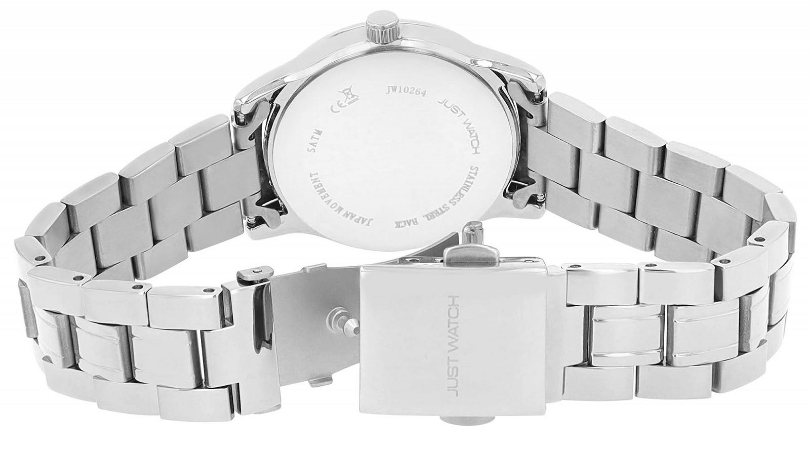 Женские часы Just Watch AVA с ремешком из нержавеющей стали, диаметр 31 мм, 5 ATM, серебряный, фото №3