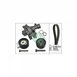 Водяний насос + комплект ременя ГРМ INA 530 0471 30 - Фото 1