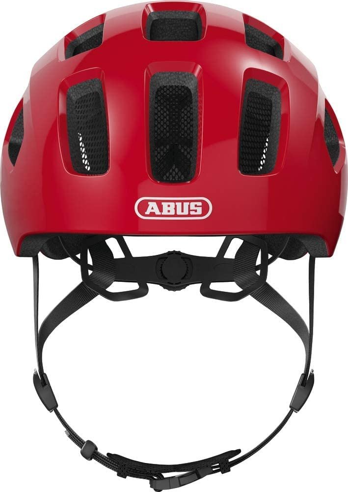 Шолом велосипедний ABUS Youn-I 2.0 з підсвічуванням для дітей та дитячий шолом Smiley 3.0 ACE LED - велосипедний шолом з підсвічуванням - глибока посадка та місце для однієї коси - для дівчат та хлопчиків - Shiny Blue, розмір S, фото №4