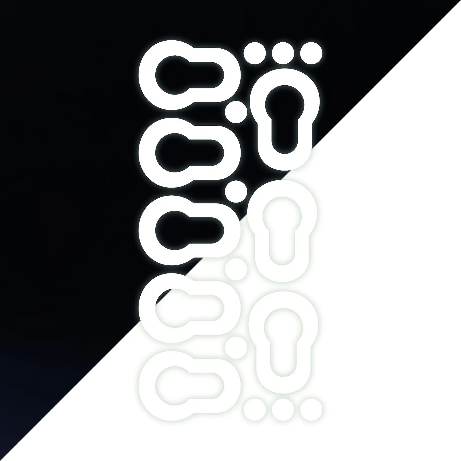 Светящаяся наклейка Wandtattoo Loft Luminous Sticker Keyhole Finder Набор 10 шт. Флуоресцентная, фото №5