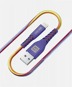 Кабель Luxe Cube Kevlar USB-Lightning 1.2м, радужный 8886668686341 synthetic.ua - Фото 1