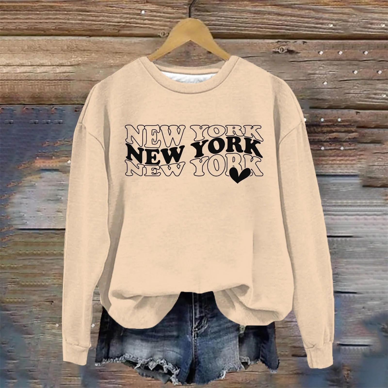 Женский свитшот с вырезом в виде буквы, 2025, милый, с графикой, удобный, повседневный, худи с рисунками, Y2K, однотонный, свободного кроя, эстетичный пуловер, толстовки, модная осенняя, фото №2