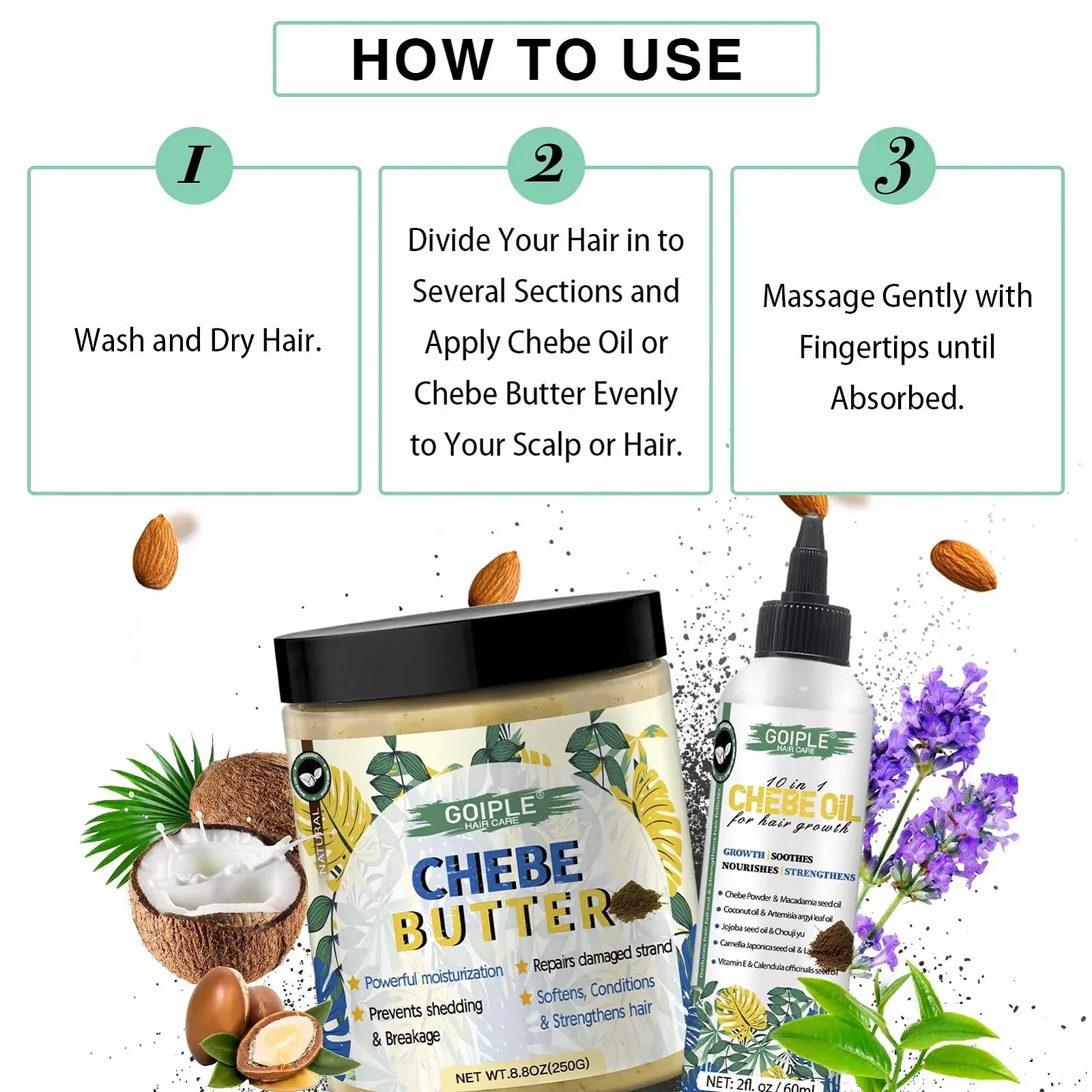 Олія Chebe для росту волосся та масло для глибокого зволоження - для всіх типів волосся, для чоловіків та жінок, фото №7