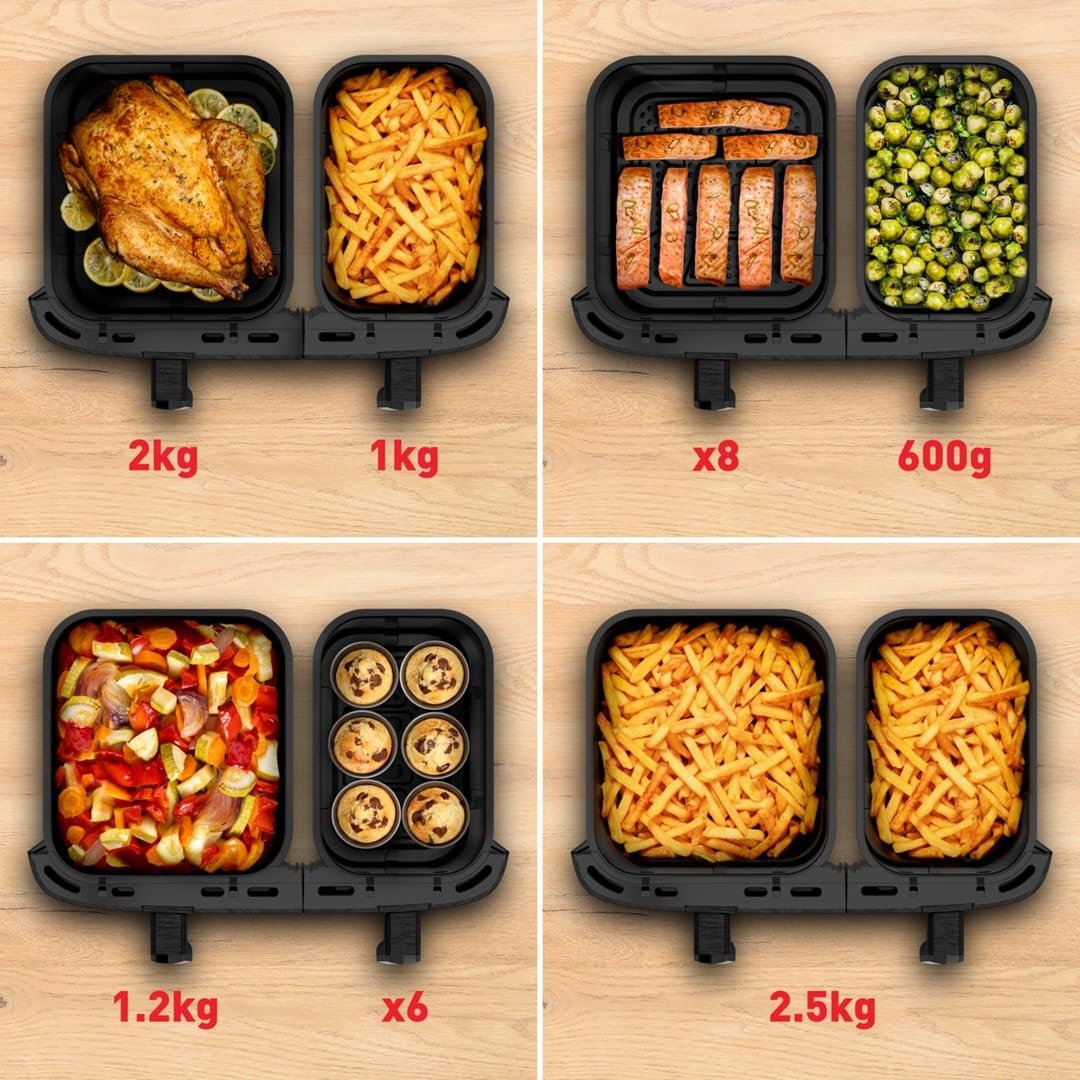 Мультипечь Tefal Dual Easy Fry EY942H 11L, фото №9 Мультипечь Tefal Dual Easy Fry EY942H 11L, фото №9