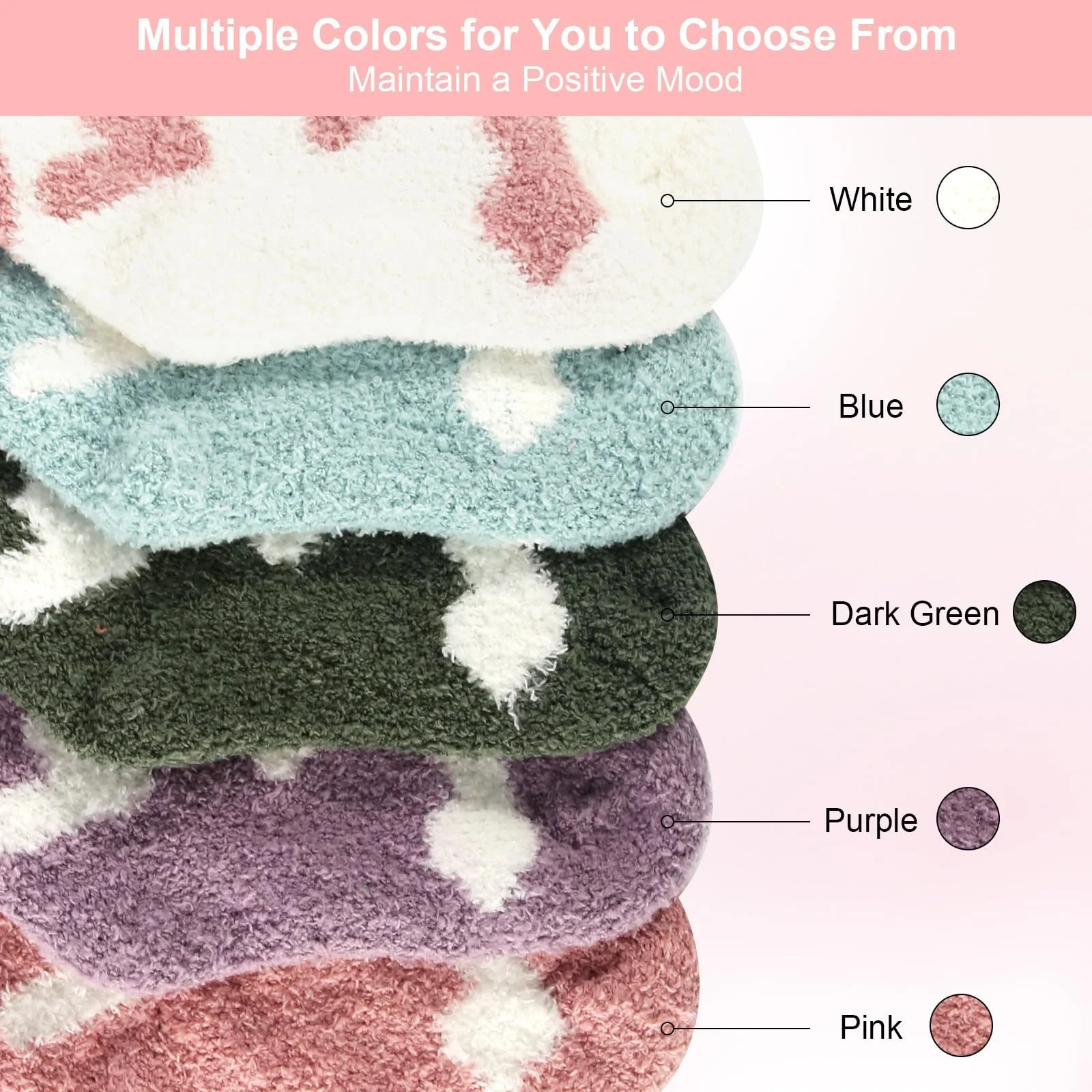Пухнасті шкарпетки жіночі 5 пар Шкарпетки для сну, фото №5