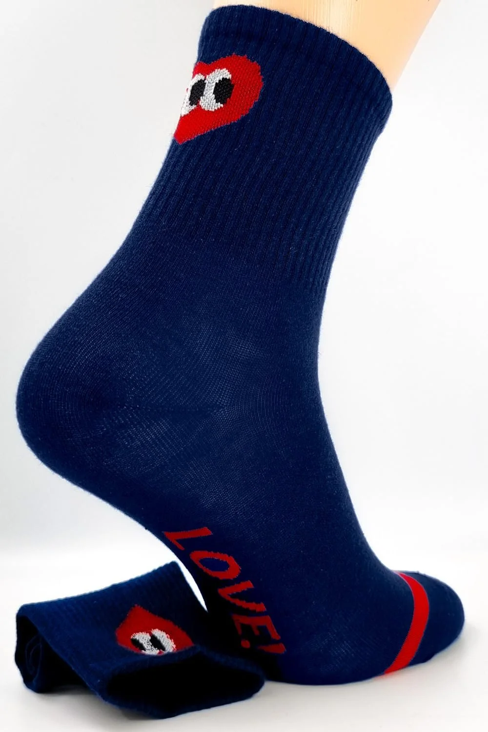 Женские спортивные носки, набор 5 пар, цветные носки с мотивами сердца и надписью Love!, размеры 35/42, фото №6 Женские спортивные носки, набор 5 пар, цветные носки с мотивами сердца и надписью Love!, размеры 35/42, фото №6