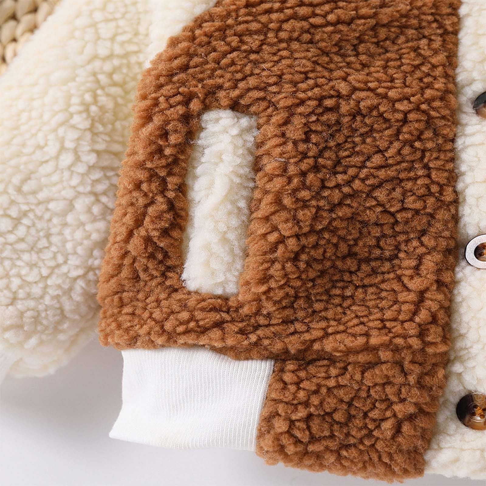 Зимнее пальто для детей Модель с рисунком собаки, плюшевое, утолщенное, на молнии, теплое, дышащее, фото №5 Зимнее пальто для детей Модель с рисунком собаки, плюшевое, утолщенное, на молнии, теплое, дышащее, фото №5