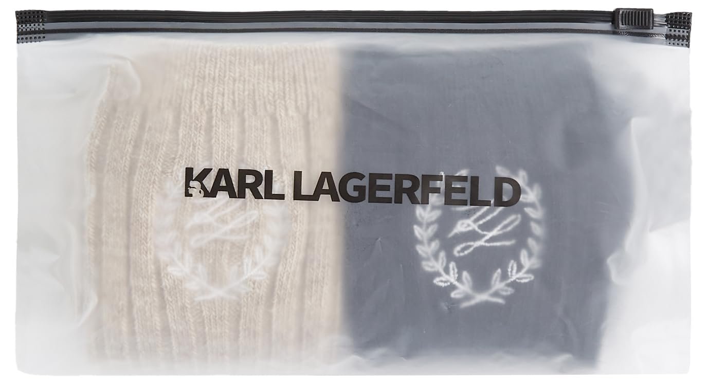 Женские носки K/Hotel Karl Crest Wool (2 пары) Бежевый/Черный One Size (2 пары), фото №4