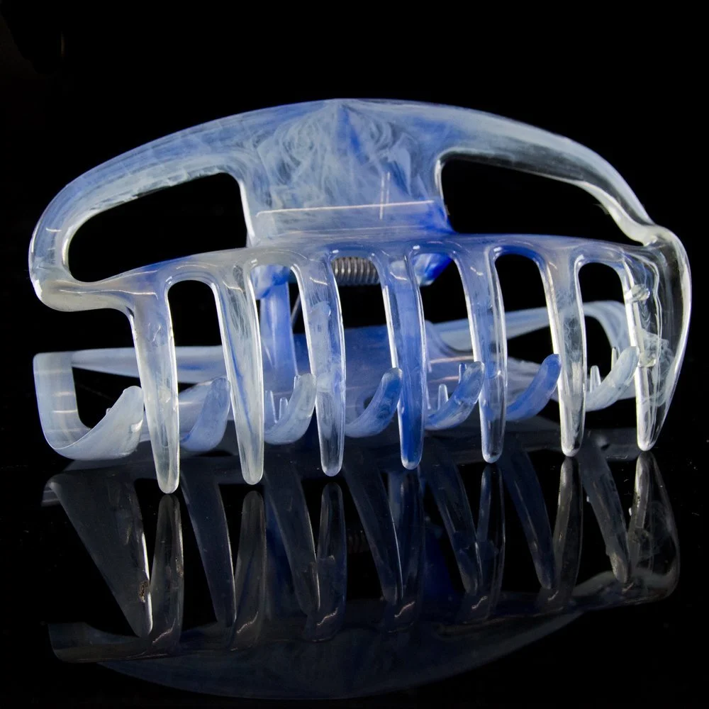 Заколка для волос открытая большая 10 см Sky Blue, фото №1