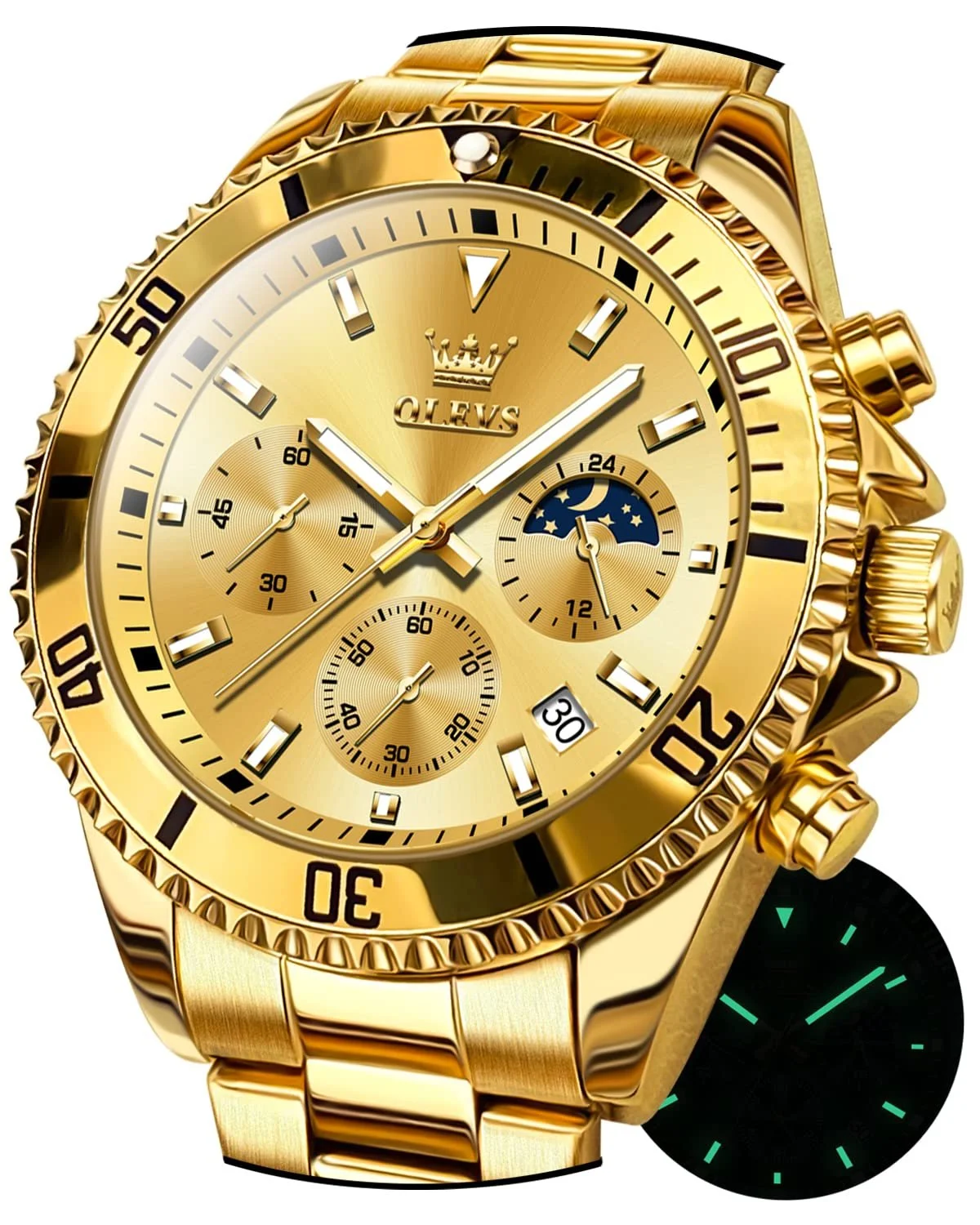 Годинник OLEVS Класичний Дата Business-Kleid Великий циферблат, фото №1