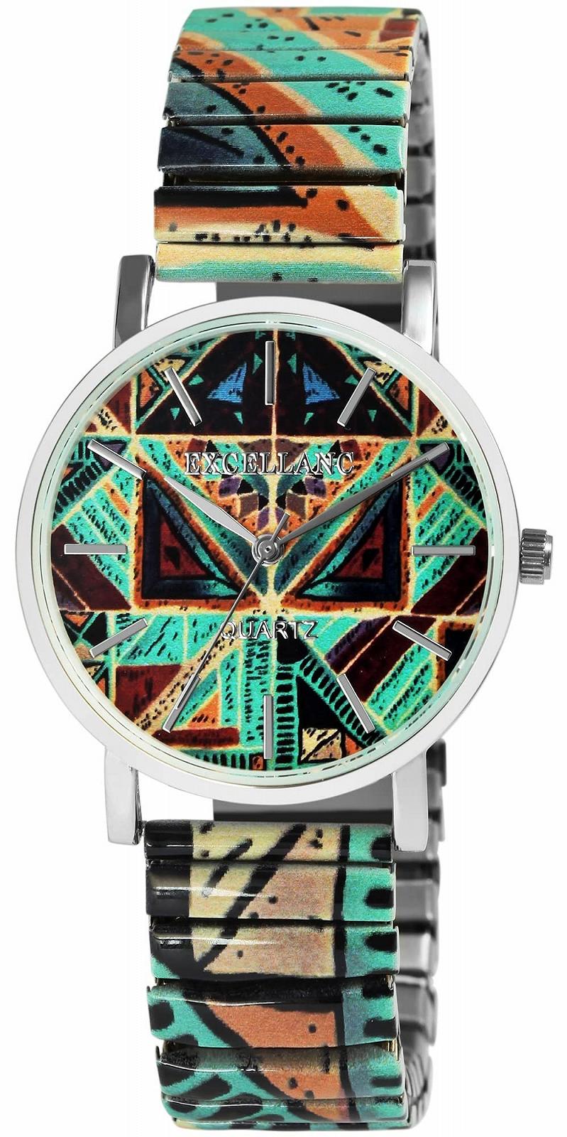 Годинник жіночий Excellanc 1700075 Зі стяжним ремінцем Нержавіюча сталь Різнокольоровий, фото №1