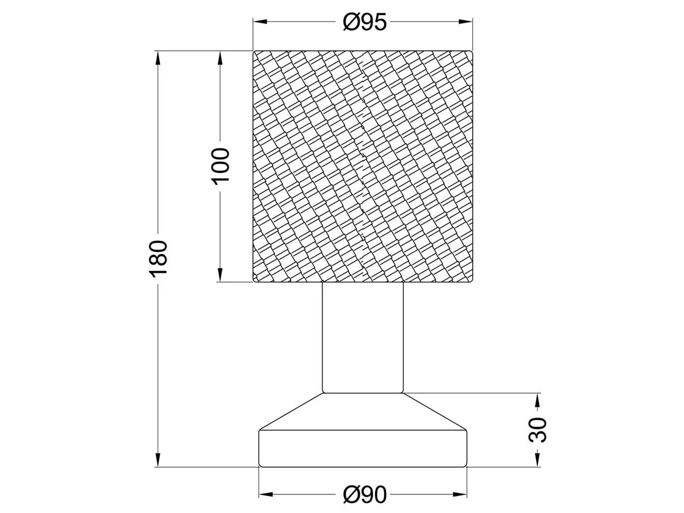 Настільна лампа Small Touch Function Fabric Shade 18 см White, фото №6