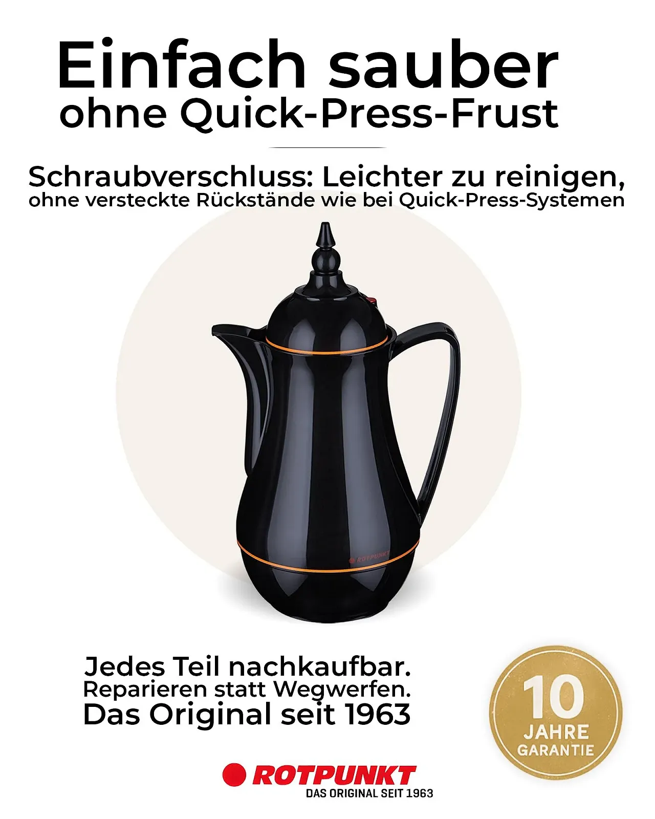 Термос-кавник ROTPUNKT 915 SEMA 0.5 літра Двофункціональна гвинтова кришка Без BPA, фото №6